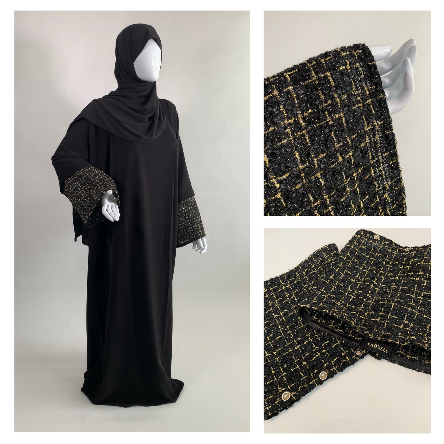 Gold Tweed Sleeves