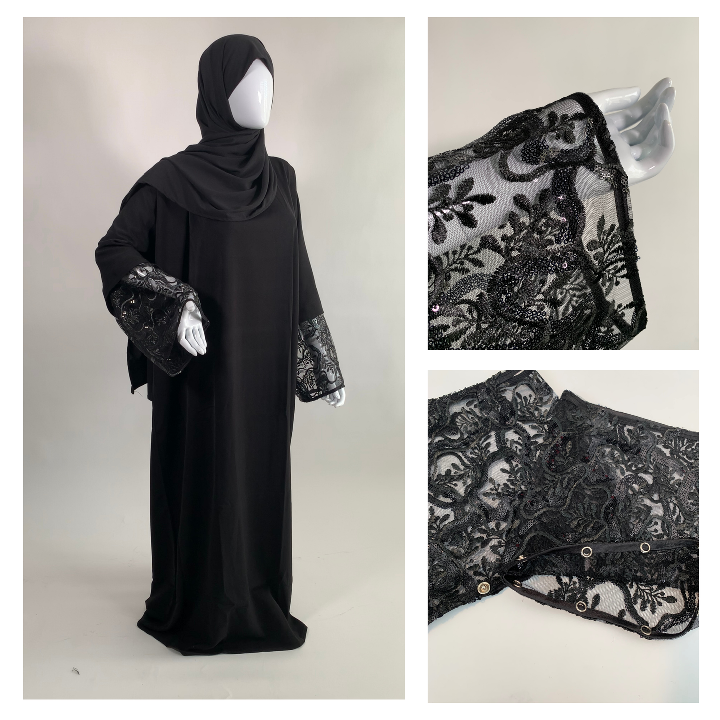 Black Lace Sleeves
